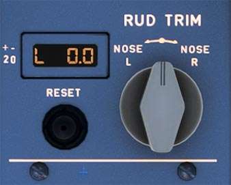 Rudder Trim Panel Rudder Trim Panel